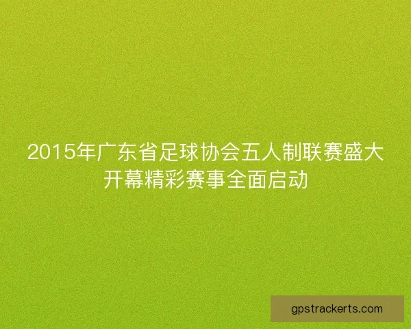 2015年广东省足球协会五人制联赛盛大开幕精彩赛事全面启动